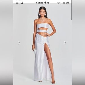Retrofete Rosalie Dress White - size medium - worn but still photographs great!